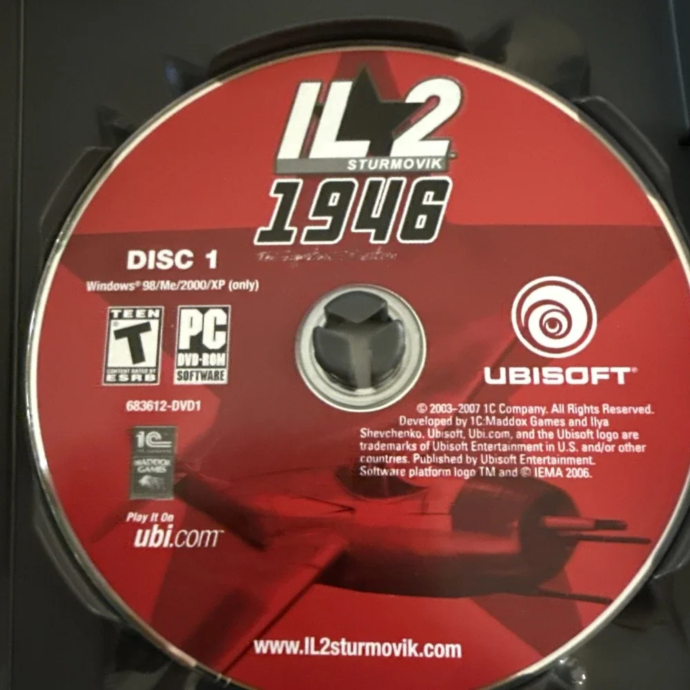 IL-2 Sturmovik 1946 PC Game DVD-ROM Ubisoft Flight Simulator 5 Games In One